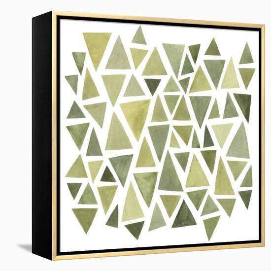 Celadon Geometry II-null-Framed Stretched Canvas