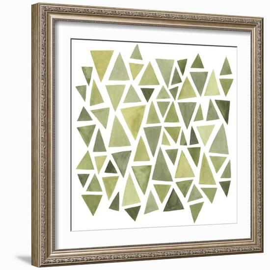 Celadon Geometry II-null-Framed Art Print