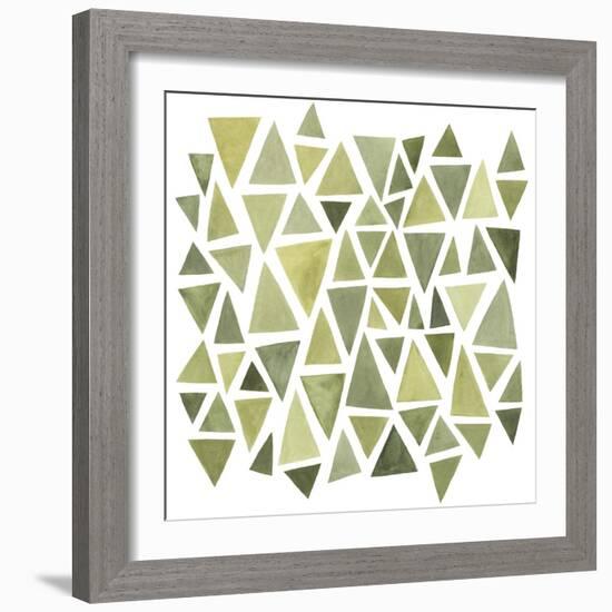 Celadon Geometry II-null-Framed Art Print