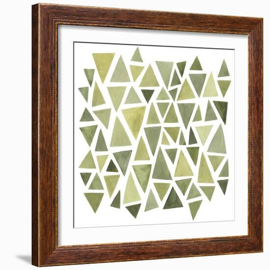 Celadon Geometry II-null-Framed Art Print