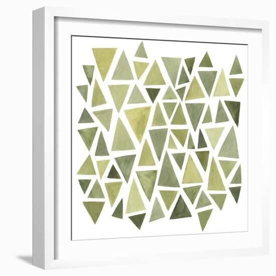 Celadon Geometry II-null-Framed Art Print