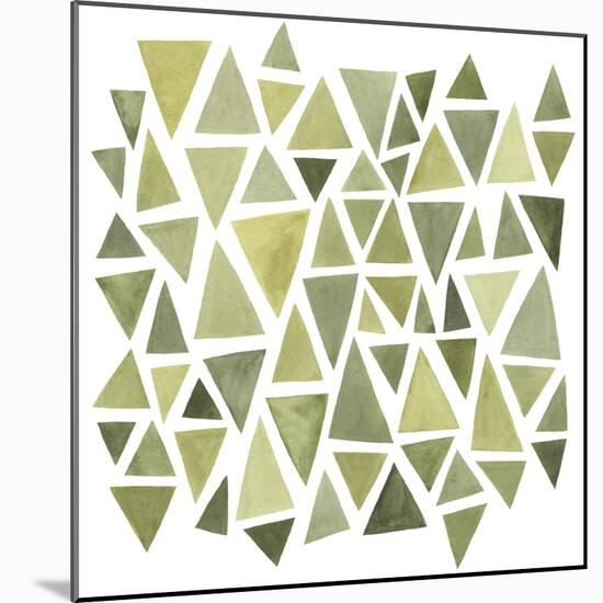 Celadon Geometry II-null-Mounted Art Print