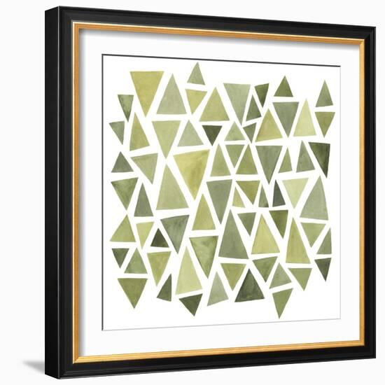 Celadon Geometry II-null-Framed Art Print