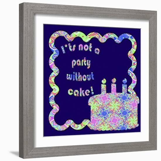 Celebrate Cake-Fractalicious-Framed Giclee Print