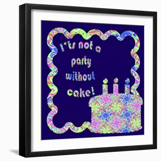 Celebrate Cake-Fractalicious-Framed Giclee Print