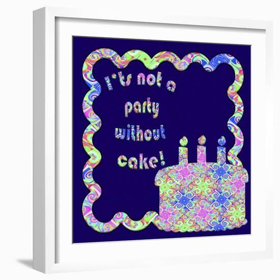 Celebrate Cake-Fractalicious-Framed Giclee Print