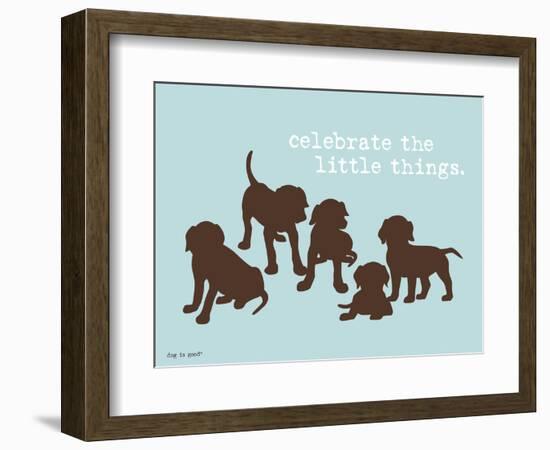 Celebrate Little Things-Dog is Good-Framed Art Print