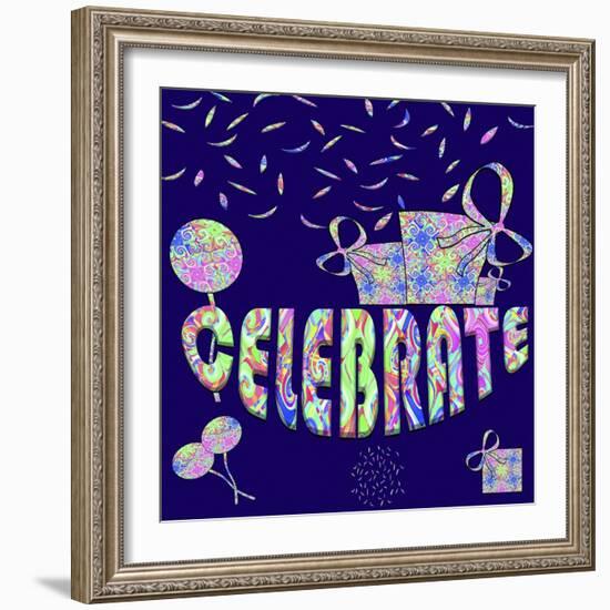 Celebrate Party-Fractalicious-Framed Giclee Print