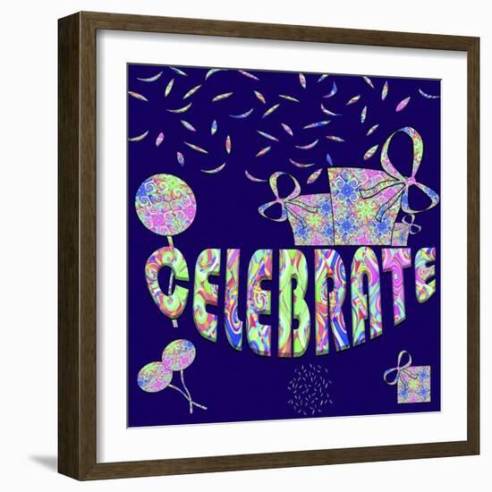 Celebrate Party-Fractalicious-Framed Giclee Print