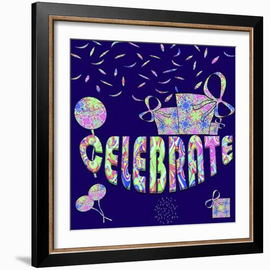 Celebrate Party-Fractalicious-Framed Giclee Print