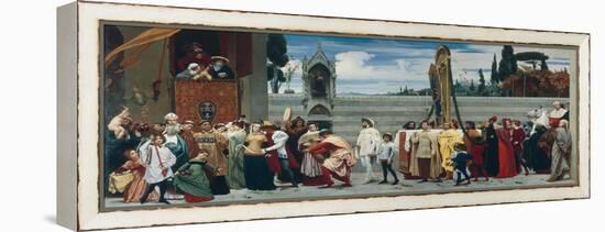 Celebrated Madonna by Cimabue-Frederick Leighton-Framed Stretched Canvas