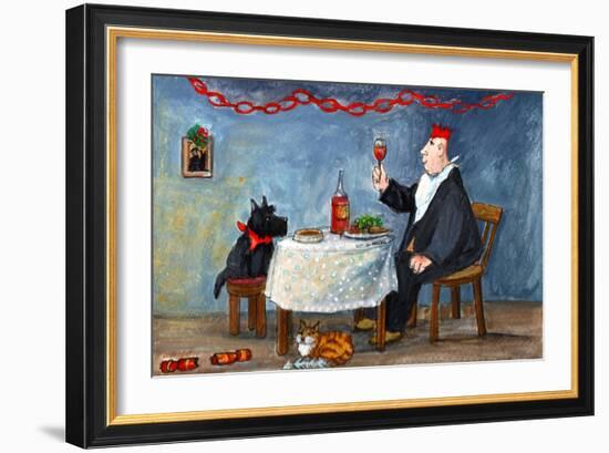 Celebrating Christmas-Margaret Loxton-Framed Giclee Print