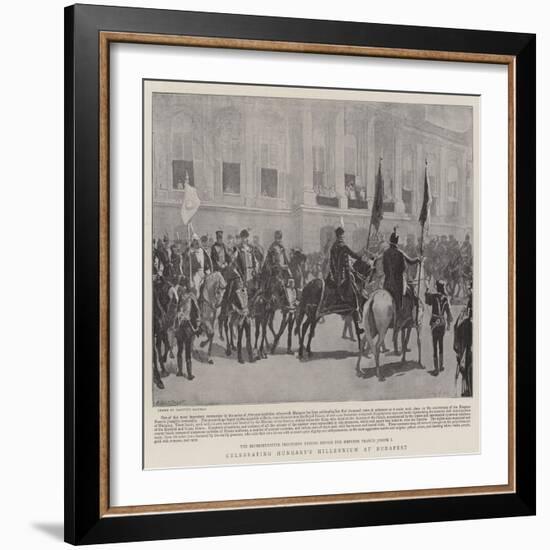 Celebrating Hungary's Millennium at Budapest-null-Framed Giclee Print