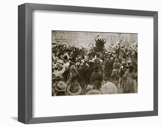 Celebrating the end of the First World War, London, November 1918-Unknown-Framed Photographic Print