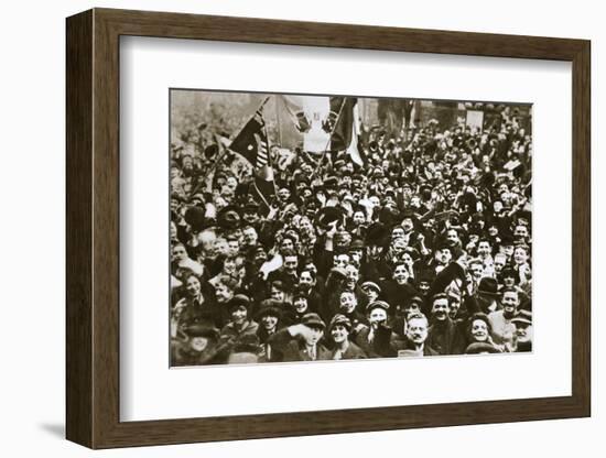 Celebrating the end of the First World War, London, November 1918-Unknown-Framed Photographic Print