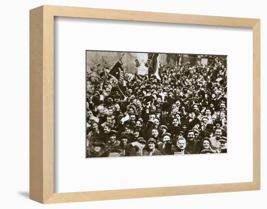 Celebrating the end of the First World War, London, November 1918-Unknown-Framed Photographic Print