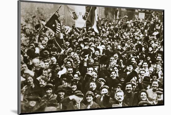 Celebrating the end of the First World War, London, November 1918-Unknown-Mounted Photographic Print