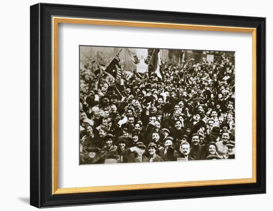 Celebrating the end of the First World War, London, November 1918-Unknown-Framed Photographic Print