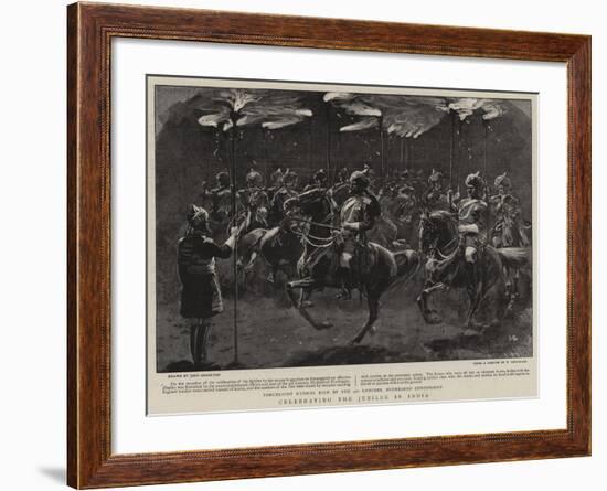 Celebrating the Jubilee in India-John Charlton-Framed Giclee Print