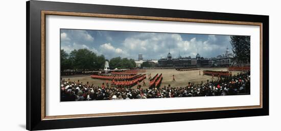 Celebrating the Queen's Official Birthday, on the Horse Guards Parade Ground Near Whitehall-Eliot Elisofon-Framed Photographic Print