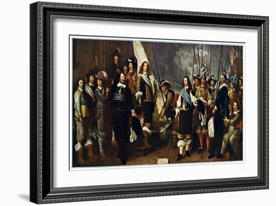 Celebration at Amsterdam of Westphalian Peace-Govaert Flinck-Framed Giclee Print