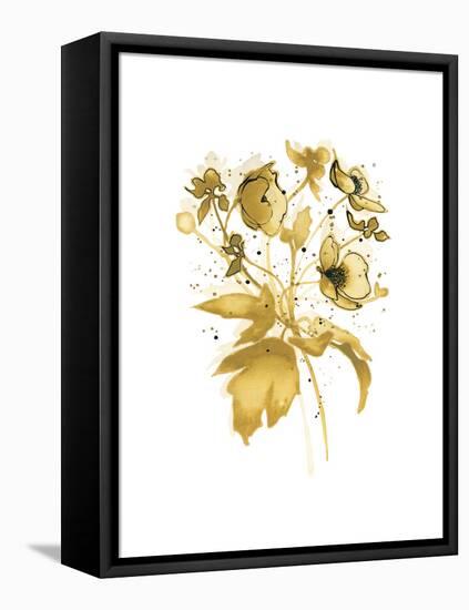 Celebration d or II with Gray-Shirley Novak-Framed Stretched Canvas