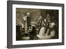 Celebration of Mass During the French Revolution-Charles Louis Lucien Muller-Framed Giclee Print
