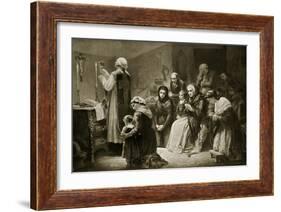 Celebration of Mass During the French Revolution-Charles Louis Lucien Muller-Framed Giclee Print