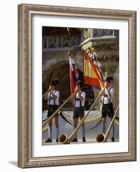 Celebration of Oktoberfest, Band in Munich, Germany-Bill Bachmann-Framed Photographic Print