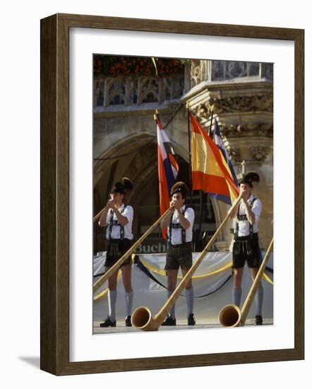 Celebration of Oktoberfest, Band in Munich, Germany-Bill Bachmann-Framed Photographic Print