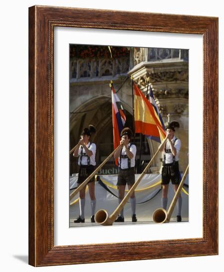 Celebration of Oktoberfest, Band in Munich, Germany-Bill Bachmann-Framed Photographic Print