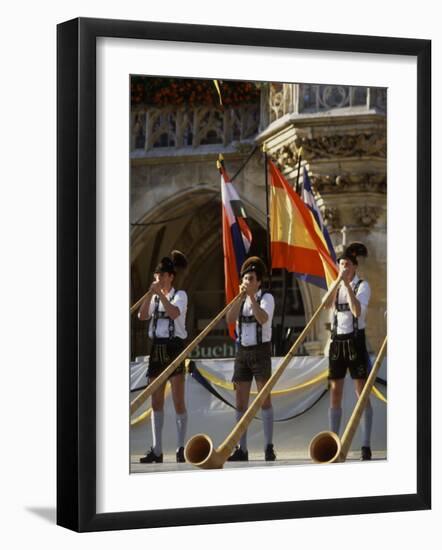 Celebration of Oktoberfest, Band in Munich, Germany-Bill Bachmann-Framed Photographic Print