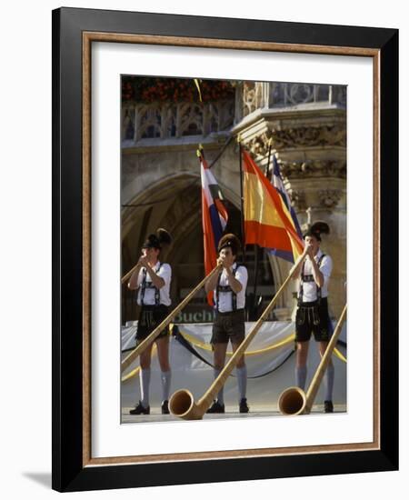 Celebration of Oktoberfest, Band in Munich, Germany-Bill Bachmann-Framed Photographic Print