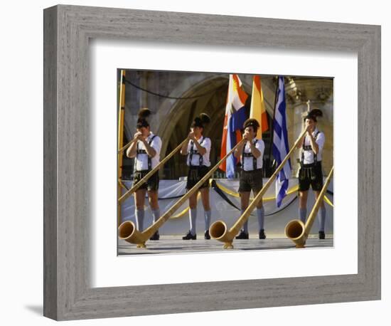 Celebration of Oktoberfest, Band in Munich, Germany-Bill Bachmann-Framed Photographic Print