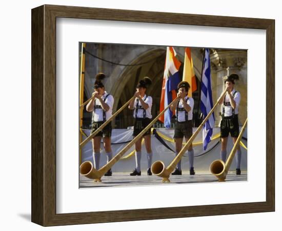 Celebration of Oktoberfest, Band in Munich, Germany-Bill Bachmann-Framed Photographic Print