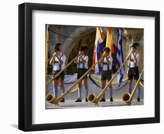 Celebration of Oktoberfest, Band in Munich, Germany-Bill Bachmann-Framed Photographic Print