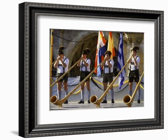 Celebration of Oktoberfest, Band in Munich, Germany-Bill Bachmann-Framed Photographic Print