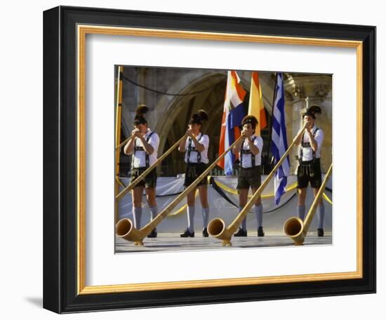 Celebration of Oktoberfest, Band in Munich, Germany-Bill Bachmann-Framed Photographic Print