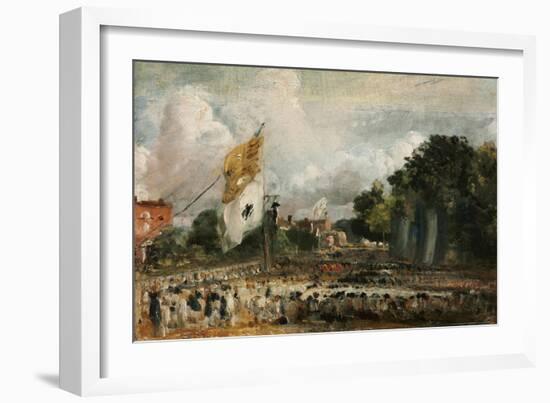 Celebration of the General Peace of 1814 in East Bergholt, 1814-John Constable-Framed Giclee Print