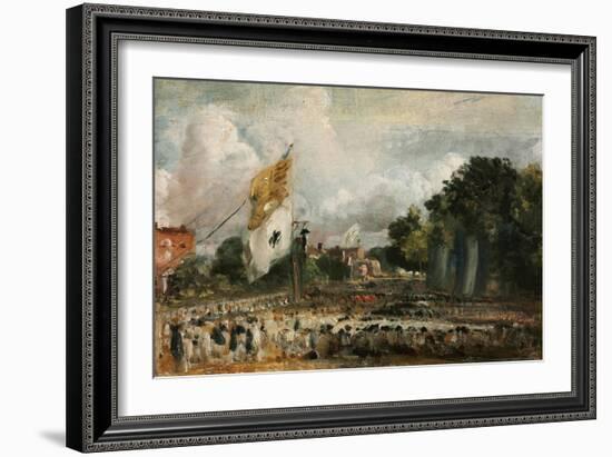 Celebration of the General Peace of 1814 in East Bergholt, 1814-John Constable-Framed Giclee Print