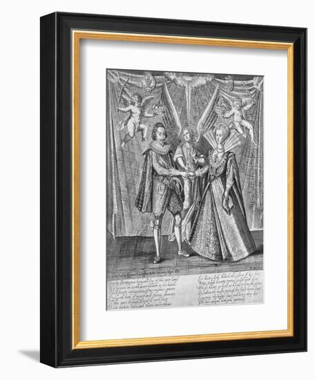 Celebration of the Marriage of James VI of Scotland and Anne of Denmark, 1589 (c1610-1625)-Francis Delaram-Framed Giclee Print