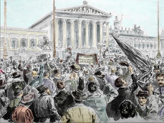 'Celebration of the Universal Suffrage for All the Men, Austria-Hungary ...