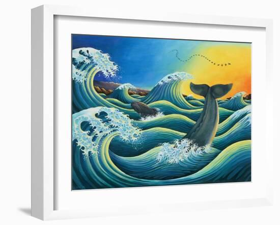 Celebration of the Whale, 1995-Liz Wright-Framed Giclee Print