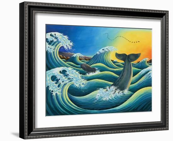 Celebration of the Whale, 1995-Liz Wright-Framed Giclee Print