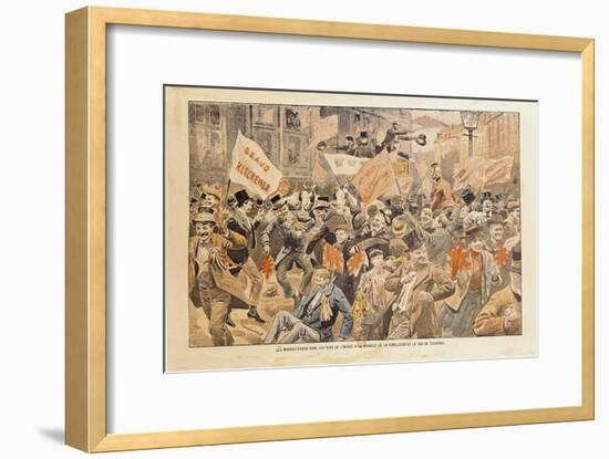 Celebrations in the Streets of London Following the News of Conclusion of Peace in the Transvaal-null-Framed Giclee Print