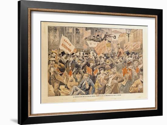 Celebrations in the Streets of London Following the News of Conclusion of Peace in the Transvaal-null-Framed Giclee Print