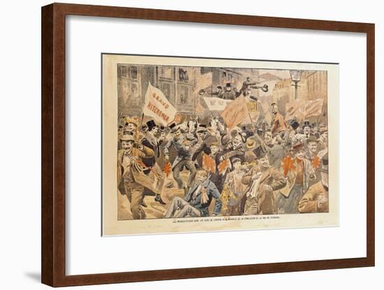 Celebrations in the Streets of London Following the News of Conclusion of Peace in the Transvaal-null-Framed Giclee Print