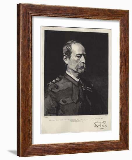 Celebrities of the Day, Lieutenant-General Sir Frederick S Roberts, Baronet, Vc, Gcb-Frank Holl-Framed Giclee Print