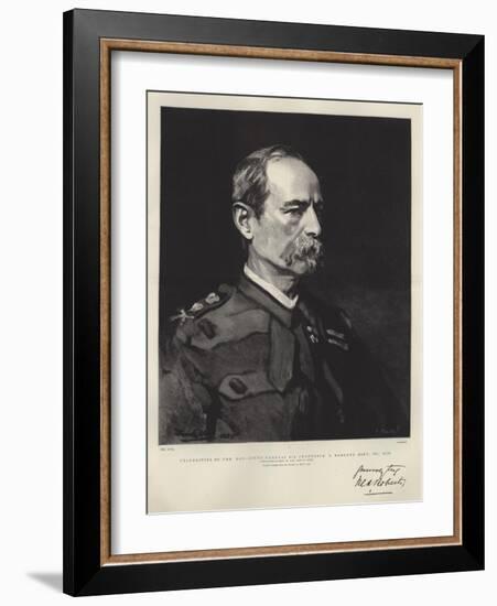 Celebrities of the Day, Lieutenant-General Sir Frederick S Roberts, Baronet, Vc, Gcb-Frank Holl-Framed Giclee Print