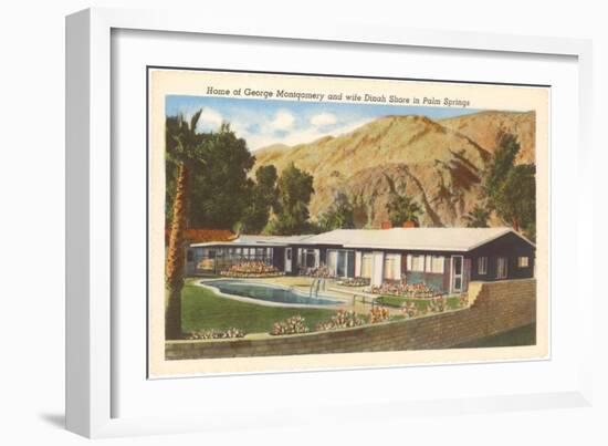 Celebrity Home, Palm Springs, California-null-Framed Art Print